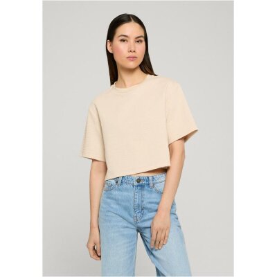 Urban Classics - TB8382 - Ladies Structured Jersey Cropped Tee - cloud