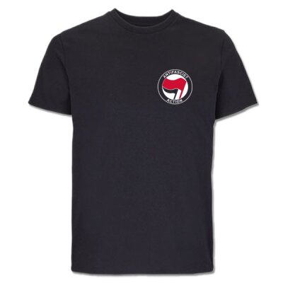 Antifascist Action - Pocketprint - red/black - T-Shirt - black