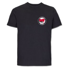 Antifascist Action - Pocketprint - red/black - T-Shirt -...