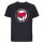 Antifascist Action - Frontprint - red/black - T-Shirt - black