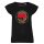 Antifascist Action Leo - Frontprint - red/black - Girl-Shirt - black