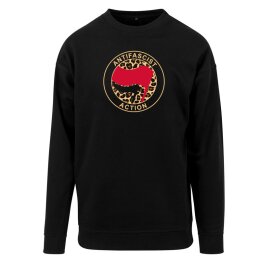 Antifascist Action Leo - Frontprint - red/black -...