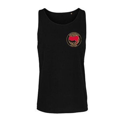 Antifascist Action Leo - Pocketprint - red/black - Tank - black