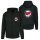 Antifascist Action - Pocket- und Backprint - red/black - Kapuzenzipper - black