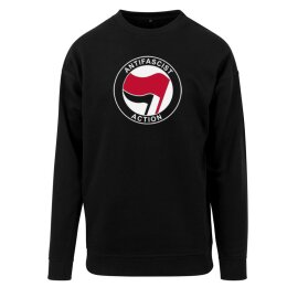 Antifascist Action - Frontprint - red/black - Sweatshirt-...