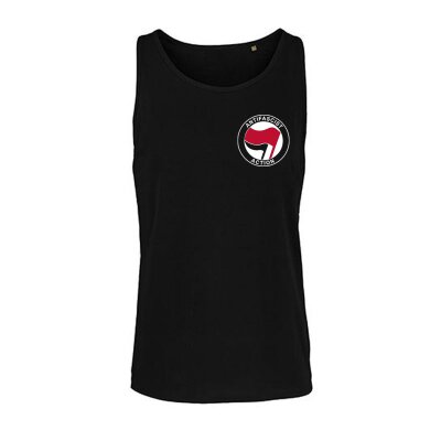 Antifascist Action - Pocketprint - red/black - Tank - black