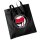 Antifascist Action - Frontprint - red/black - Jutebeutel - schwarz