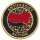 Antifascist Action Leo - red/black - gestickter Patch (Aufnäher)