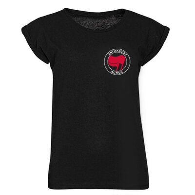 Antifascist Action - Pocketprint - red/red - Girl-Shirt - black