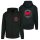 Antifascist Action - Pocket- und Backprint - red/red - Kapuzenzipper - black