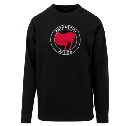 Antifascist Action - Frontprint - red/red - Sweatshirt -...