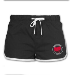 Antifascist Action - Pocketprint - red/red - Girl Shorts...