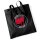 Antifascist Action - Frontprint - red/red - Jutebeutel - schwarz