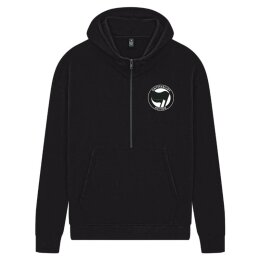 Antifascist Action - Pocketprint - black/black - Half Zip...
