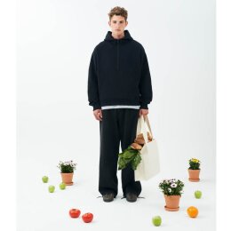 Earth Positive - EP304 - Half Zip Hoodie - black