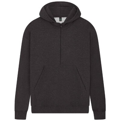 Earth Positive - EP304 - Half Zip Hoodie - black heather