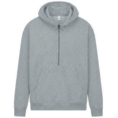 Earth Positive - EP304 - Half Zip Hoodie - light heather