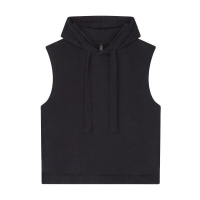 Earth Positive - EP316 - Womens Athleisure Hooded Tank - Sueded Black