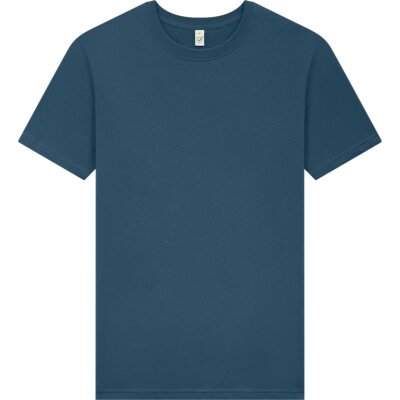 Earth Positive - EP01 - ORGANIC MENS UNISEX T-SHIRT - stone washed denim