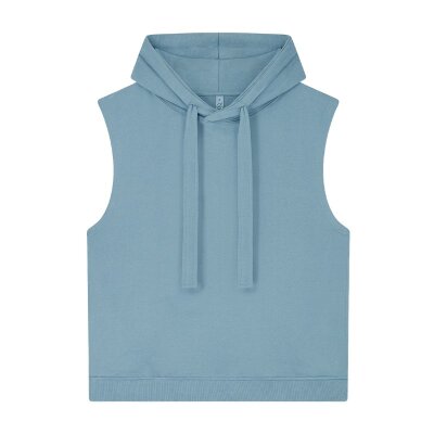 Earth Positive - EP316 - Womens Athleisure Hooded Tank - Sueded Blue Dusk