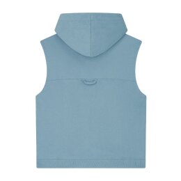 Earth Positive - EP316 - Womens Athleisure Hooded Tank - Sueded Blue Dusk