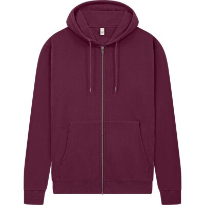 Earth Positive - EP303 - Full Zip Hoodie - Burgundy