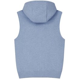 Earth Positive - EP309 - Sleeveless Full Zip Hoodie - Light Blue Heather