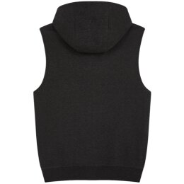 Earth Positive - EP309 - Sleeveless Full Zip Hoodie - Black Heather
