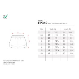 Earth Positive - EP349 - Women’s Shorts - Baby Pink