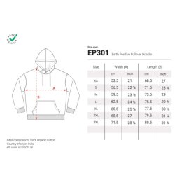 Earth Positive - EP301 - Pullover Hoodie - Black