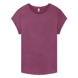 Earth Positive - EP16 - Organic Womens Rolled Sleeve...