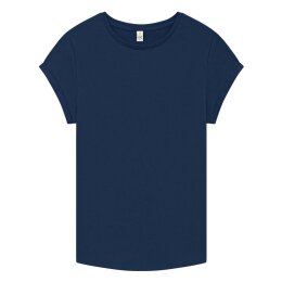Earth Positive - EP16 - Organic Womens Rolled Sleeve...