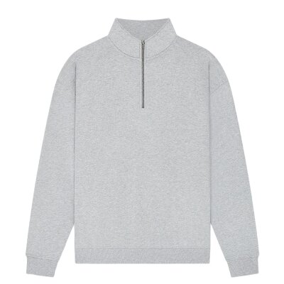 Earth Positive - EP307 - 1/4 Zip Sweatshirt - Light Heather