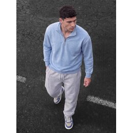 Earth Positive - EP307 - 1/4 Zip Sweatshirt - Light Blue...
