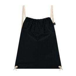Earth Positive - EP76 - Drawstring Gym Bag - Black / Natural