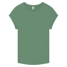 Earth Positive - EP16 - Organic Womens Rolled Sleeve...