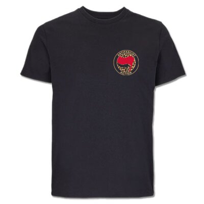 Antifascist Action Leo - Pocketprint - red/black - T-Shirt - black