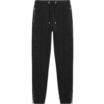 Earth Positive - EP345 - Sweatpants with Zips - Black Heather L