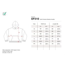 Earth Positive - EP310 - Shadowed Hoodie -  Shadowed Black M