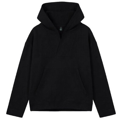 Earth Positive - EP400 - Womens V-Neck Hoodie - Black