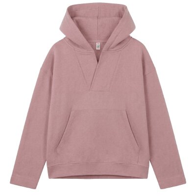 Earth Positive - EP400 - Womens V-Neck Hoodie - Miami Pink