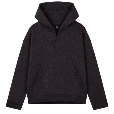 Earth Positive - EP400 - Womens V-Neck Hoodie - Black Heather