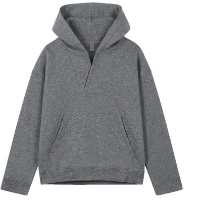 Earth Positive - EP400 - Womens V-Neck Hoodie - Dark Heather