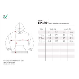 Earth Positive - EPJ301 - Childrens Pullover Hoodie - Sueded Light Heather