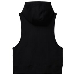 Earth Positive - EP318 - Womens Sleeveless Zip Hoodie - black