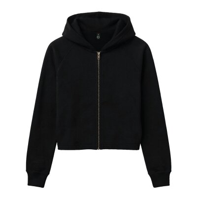 Earth Positive - EP320 - Womens Cropped Hoodie - Black