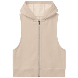 Earth Positive - EP318 - Womens Sleeveless Zip Hoodie - fawn