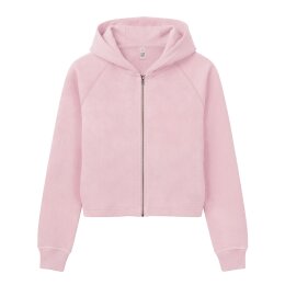 Earth Positive - EP320 - Womens Cropped Hoodie - Baby Pink