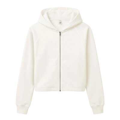 Earth Positive - EP320 - Womens Cropped Hoodie - Off White