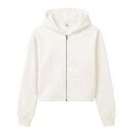 Earth Positive - EP320 - Womens Cropped Hoodie - Off White